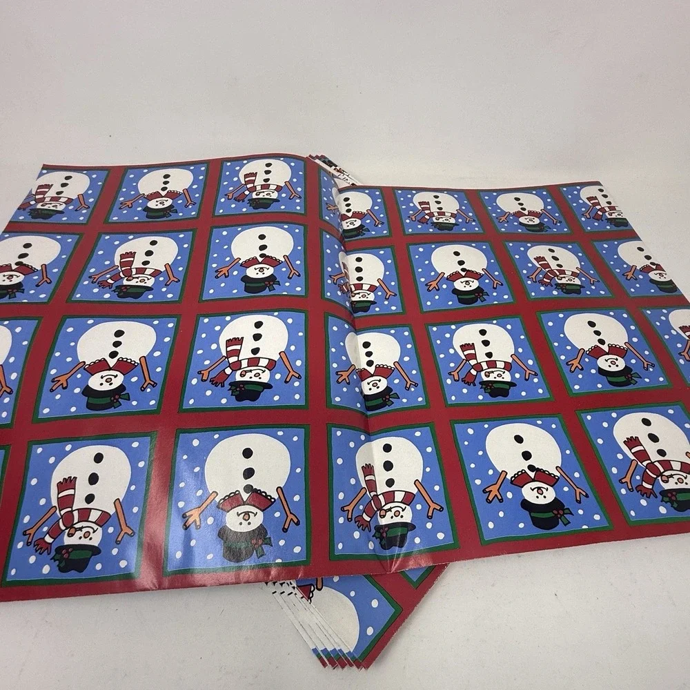 Vintage Christmas Wrapping Paper‎ Gift Wrap 7 Sheets 22